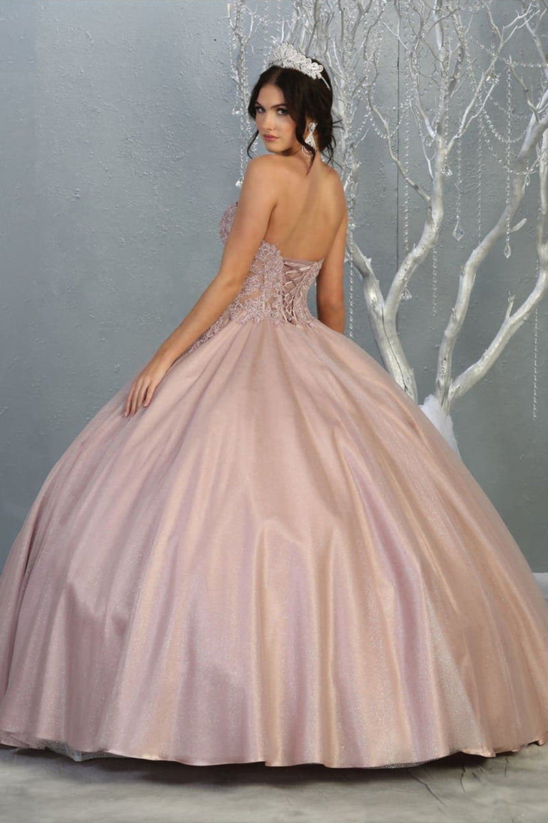 Sweet 16 Birthday Party Dress in Mauve Style LK141 Ball Gown