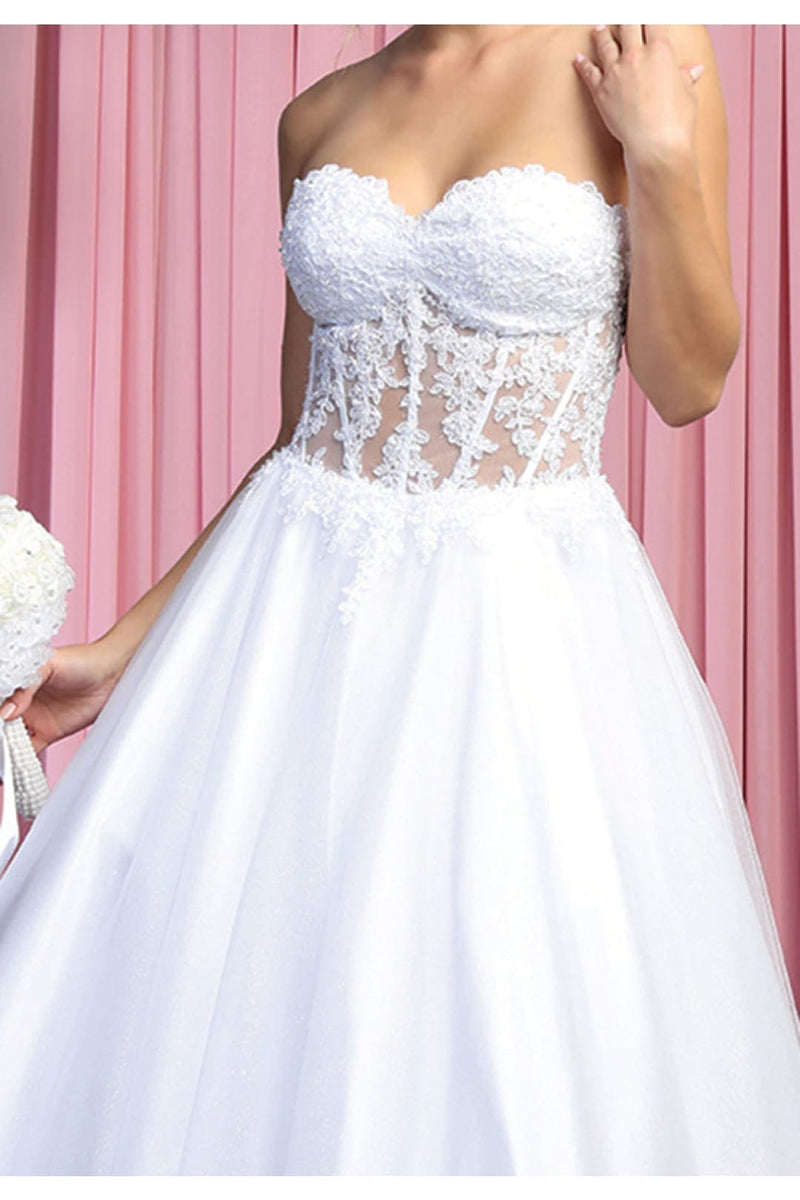 Layana White Glitter Bow Dress With Matching Purse