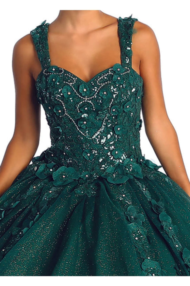 Sweet 16 Birthday Party Dress in Hunter Green Style LK171 Ball Gown