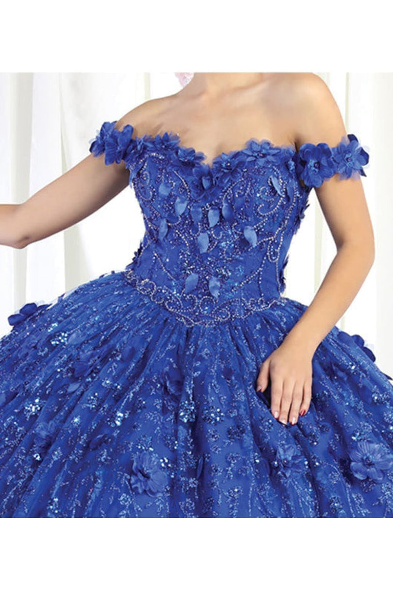 Sweet 16 Birthday Party Dress in Royal Blue Style LK192 Ball Gown