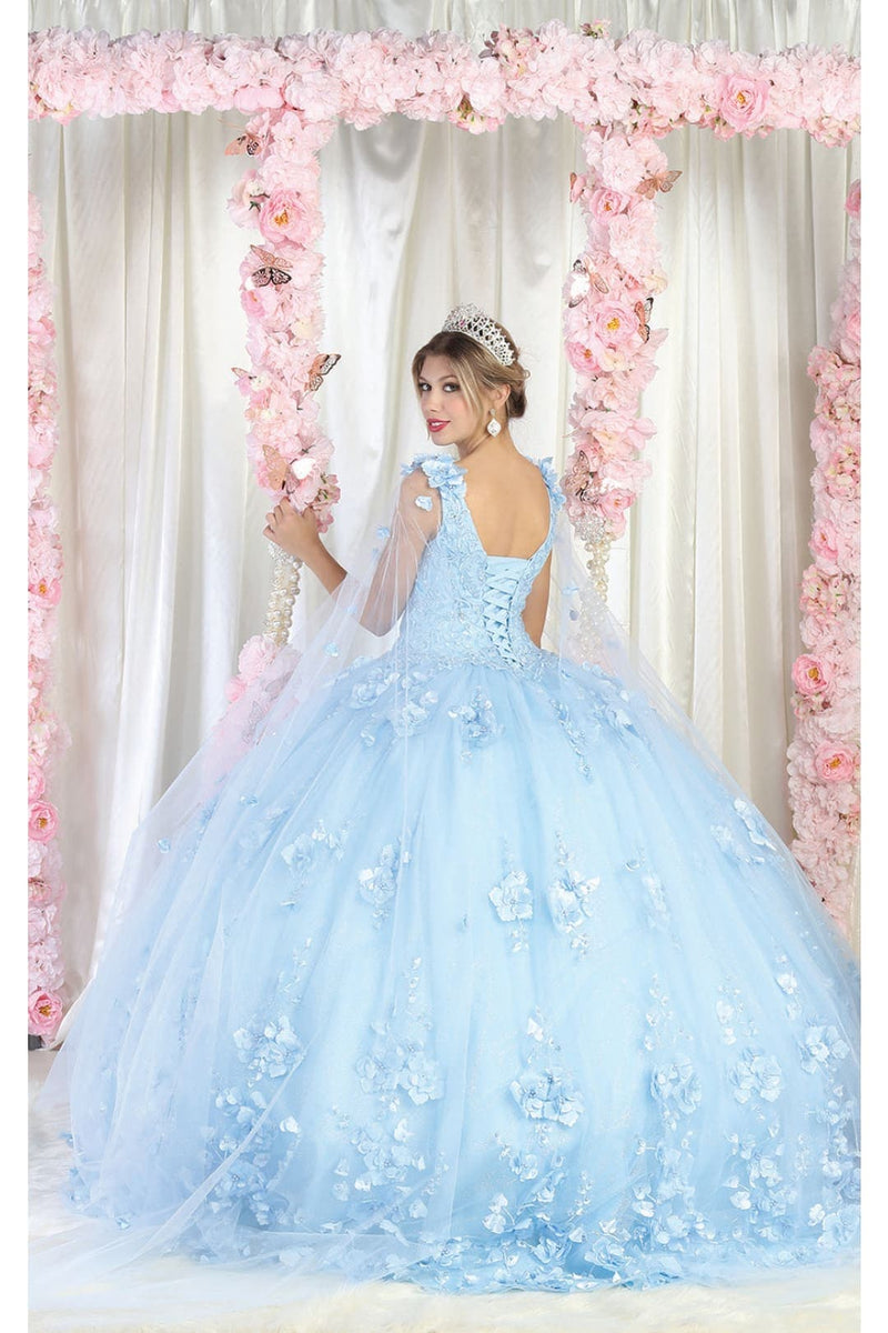 Sweet 16 Birthday Party Dress in Baby Blue Style LK199 Ball Gown