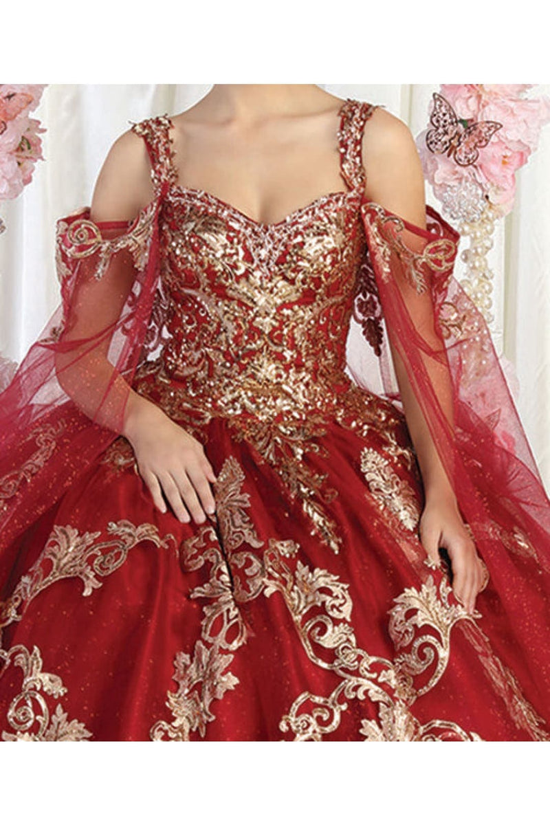 Sweet 16 Birthday Party Dress in Burgundy Style LK210 Ball Gown