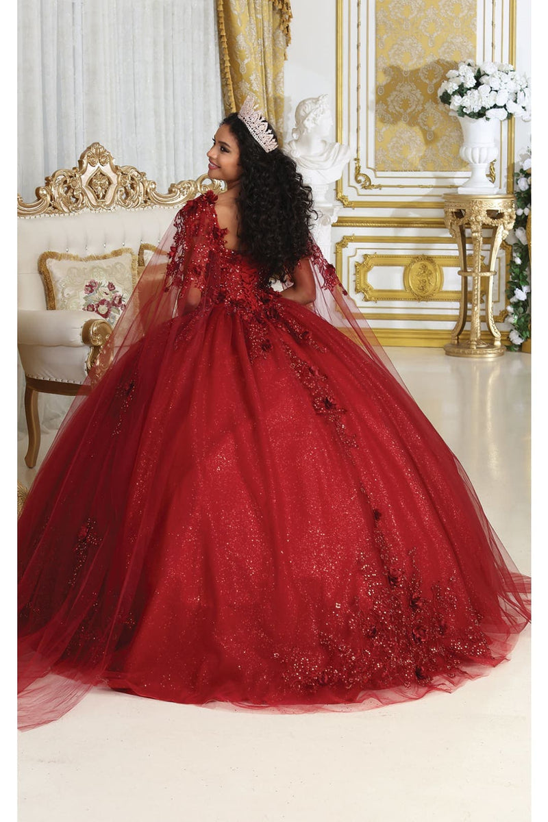 Sweet 16 Birthday Party Dress in Burgundy Style LK214 Ball Gown