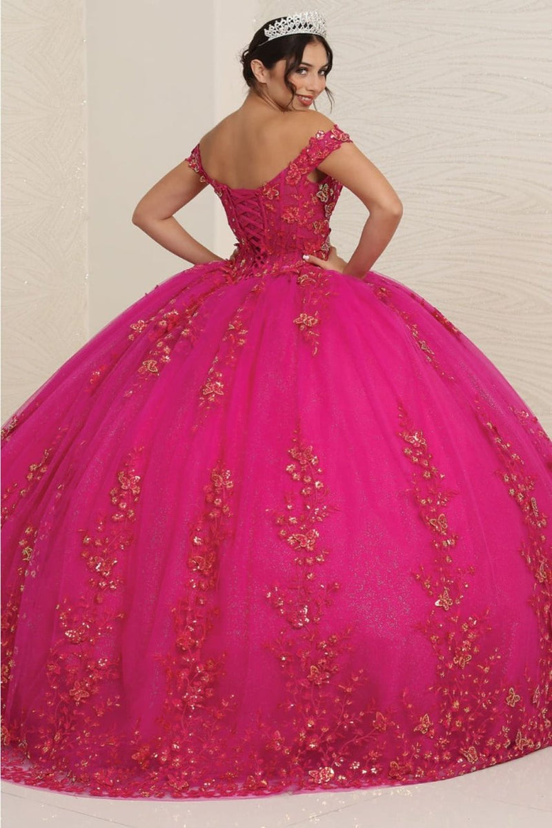 Sweet 16 Birthday Party Dress in Magenta Style LK252 Ball Gown