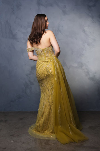 Long Formal Dress Strapless A-Line Prom Gown By Royal Queen RQ8178B - Dress