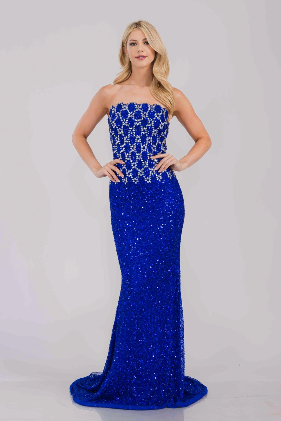 Long Gala Dress Strapless Mermaid Formal Gown By Amelia Couture IN2001 - Dress