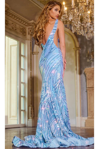Long Prom Dress: Jovani 43407 - Apparel & Accessories > Clothing > Dresses