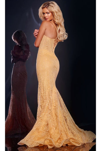 Long Sparkly Lace Prom Dress: Jovani 44142 - Apparel & Accessories > Clothing > Dresses