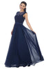 Lovely Wedding Guest Gown - NAVY BLUE / 4