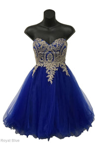Cute Homecoming Dress - Royal Blue / 6