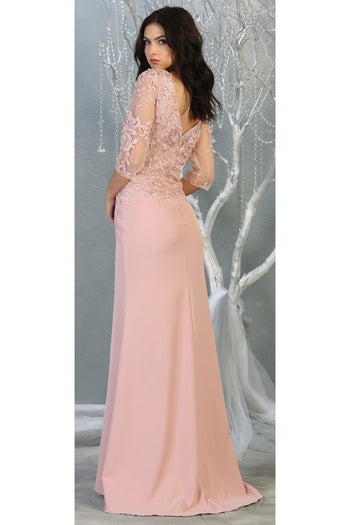 3/4 Sleeve Mother Of the Bride Classy Dress