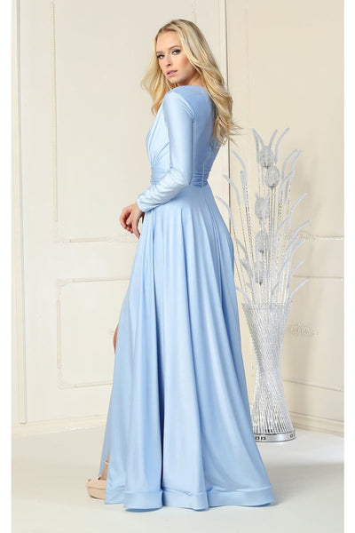 Long Sleeve Stretchy Gown - LA1835