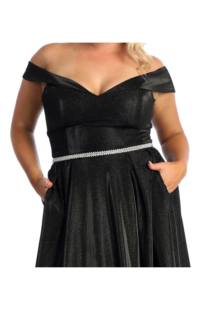 formal black dress plus size Unique Vintage Plus Size Black Sleeveless Swing Dress