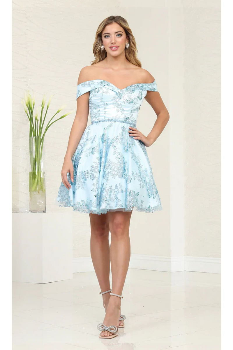 Dama Dresses for Quinceanera in Baby Blue Style MQ1933 Quince Outfit Baby Blue / 12