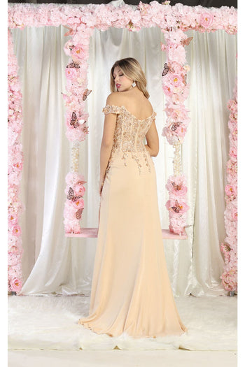 LA Merchandise LA1962 Corset Bone Prom Gown - Dress
