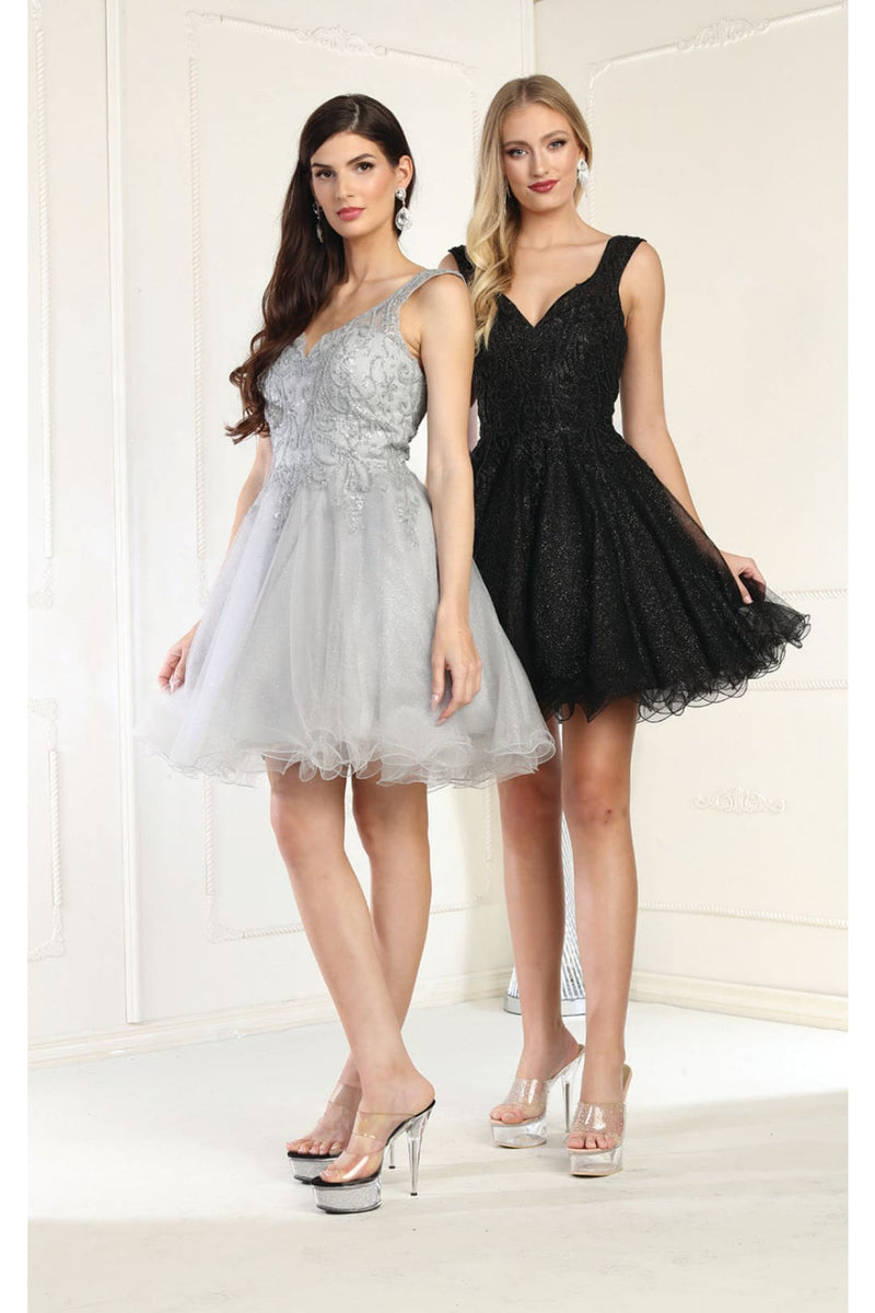 Silver Graduation Dress