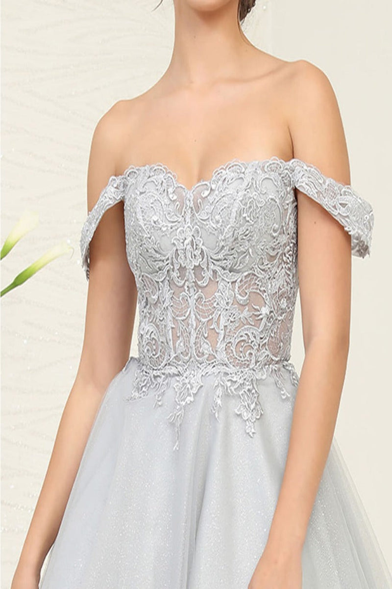 Silver Graduation Dress