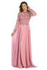 Mother of the Bride Dress - Dusty Rose / M