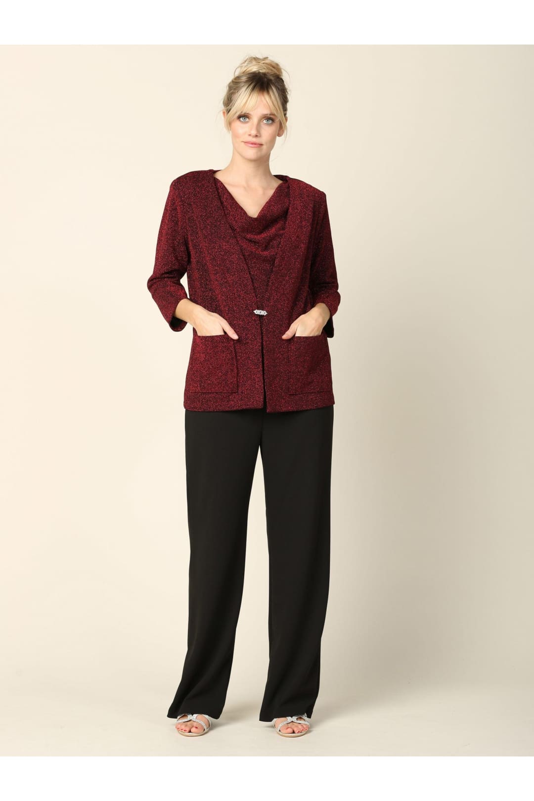 Mother of the Bride Formal Jacket Pant Suit - The Dress Outlet