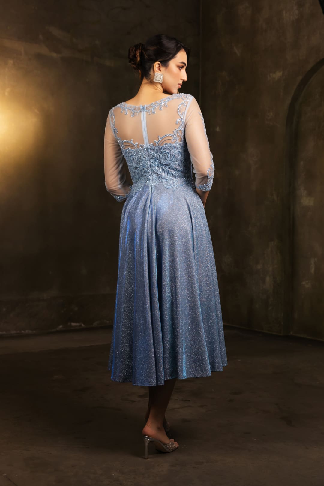 Mother of the Groom Sequin A-Line Cocktail Dress By May Queen MQ2124 - Dress