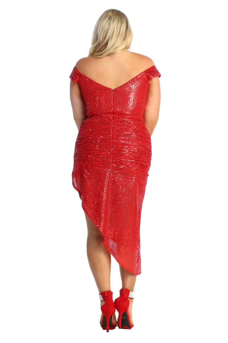 New Year's Eve Dress in Red Style MQ1914 NYE Outfit New Year's Eve Dress in Red Style MQ1914 NYE Outfit