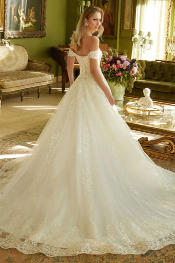 Off Shoulder Bridal Gown by GLS Gloria GL3604 - Long Formal Dresses