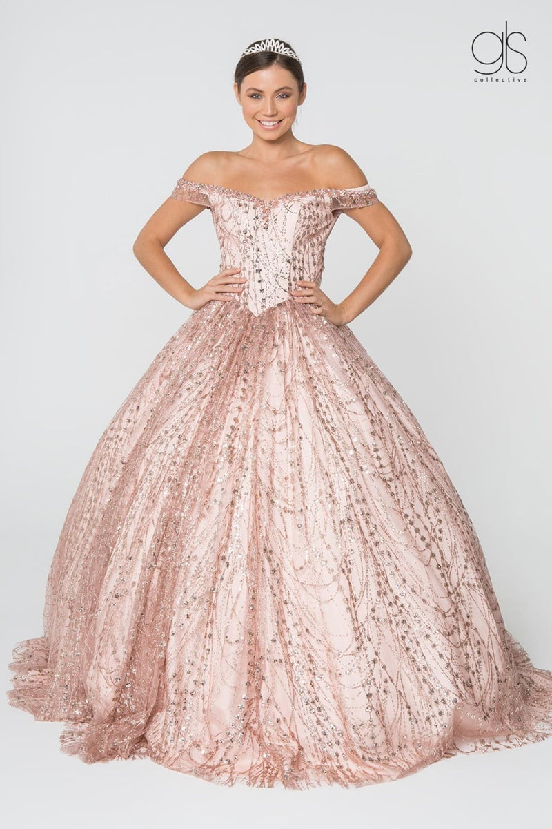 Sweet 16 Ball Gown Rose Gold by Elizabeth KGL2831 - Rose Gold / L Sweet 16 Ball Gown Rose Gold by Elizabeth KGL2831 - Rose Gold / L