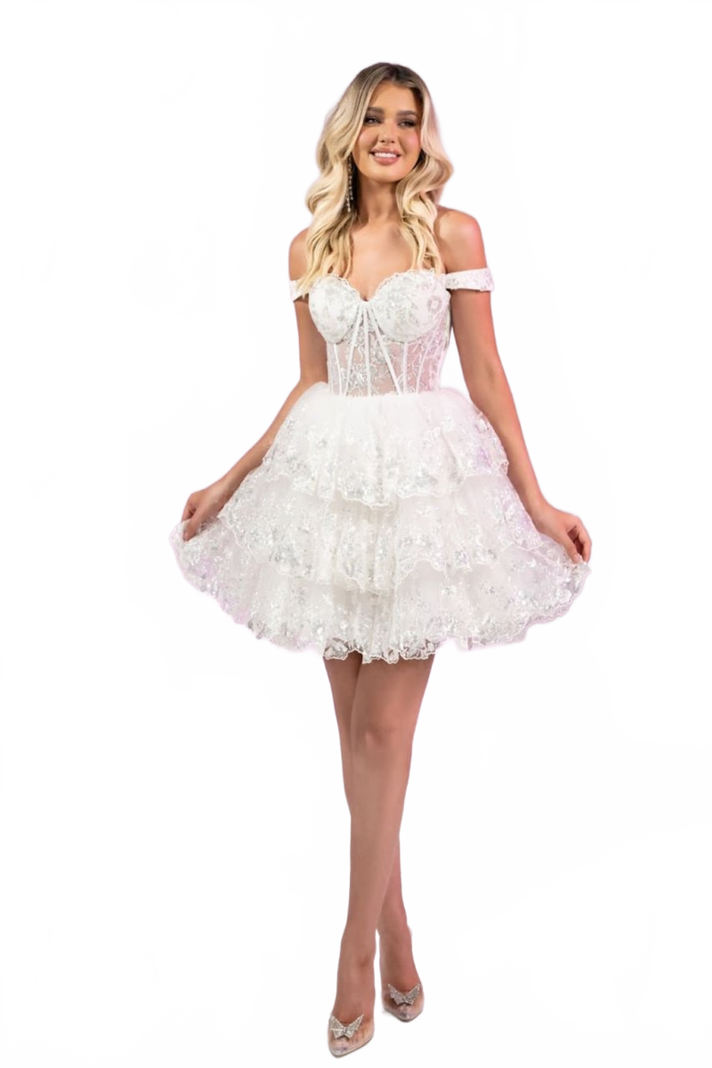 White Graduation Dress