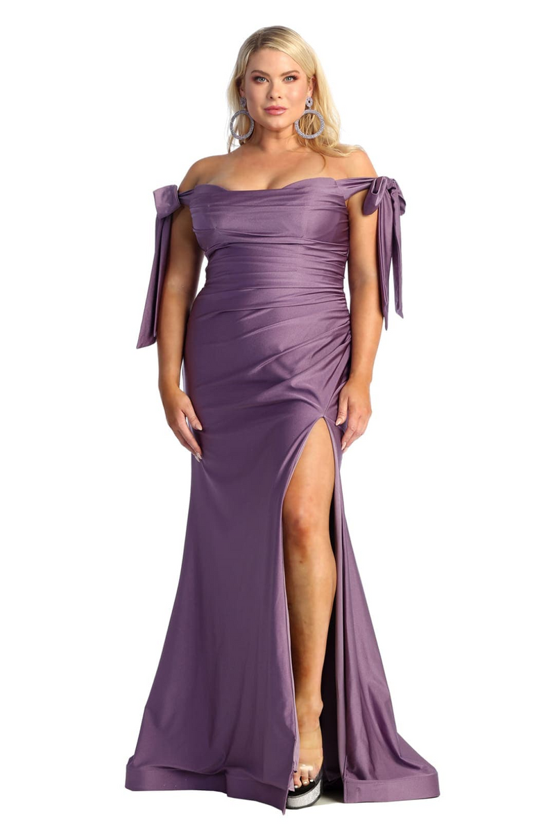 Victorian Lilac Bridesmaid Dresses-Inexpensive Long Gown