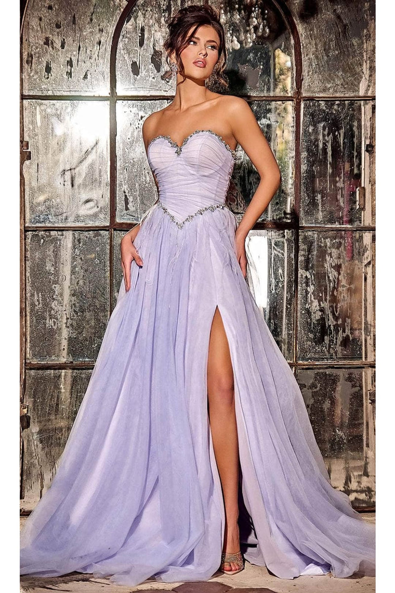 Portia and Scarlett PS24632 Strapless Beaded Trim Gown