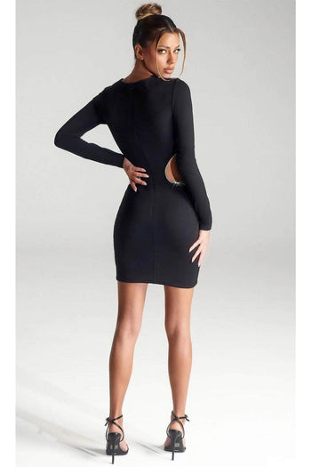 Portia and Scarlett PS323B -short- Jewel Sheath Cocktail Dress - Black / 2 - Dress