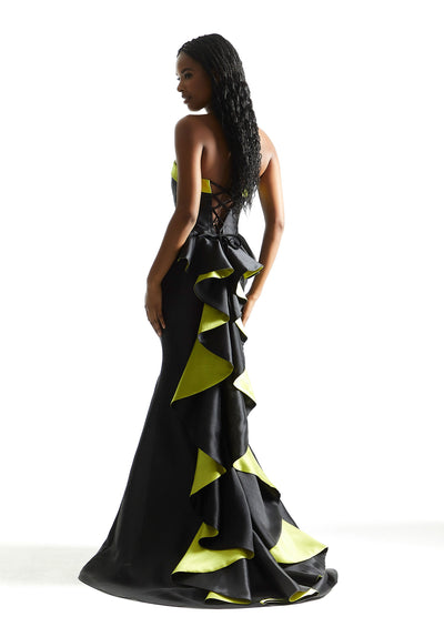 Madeline Gardner New York 49025 Long Formal Prom Slit A Line Dress