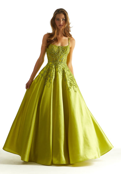 Prom Dresses Beaded Long Formal A Line Chic Prom Dress Lime