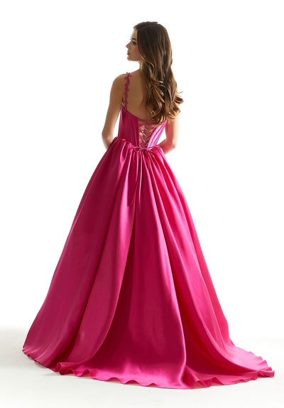 Madeline Gardner New York 49036 Ball Gown Long Corset Prom Dress