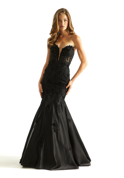 Prom Dresses Long Mermaid Formal Corset Prom Dress Black