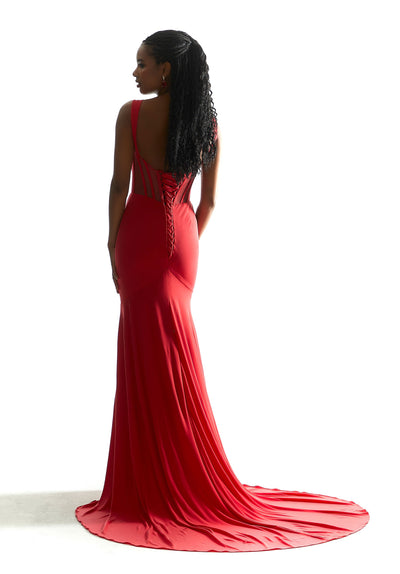 Madeline Gardner New York 49061 Prom Fitted Long Corset Lace Formal Dress