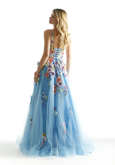 Madeline Gardner New York 49074 Prom A Line Long Formal Floral Dress