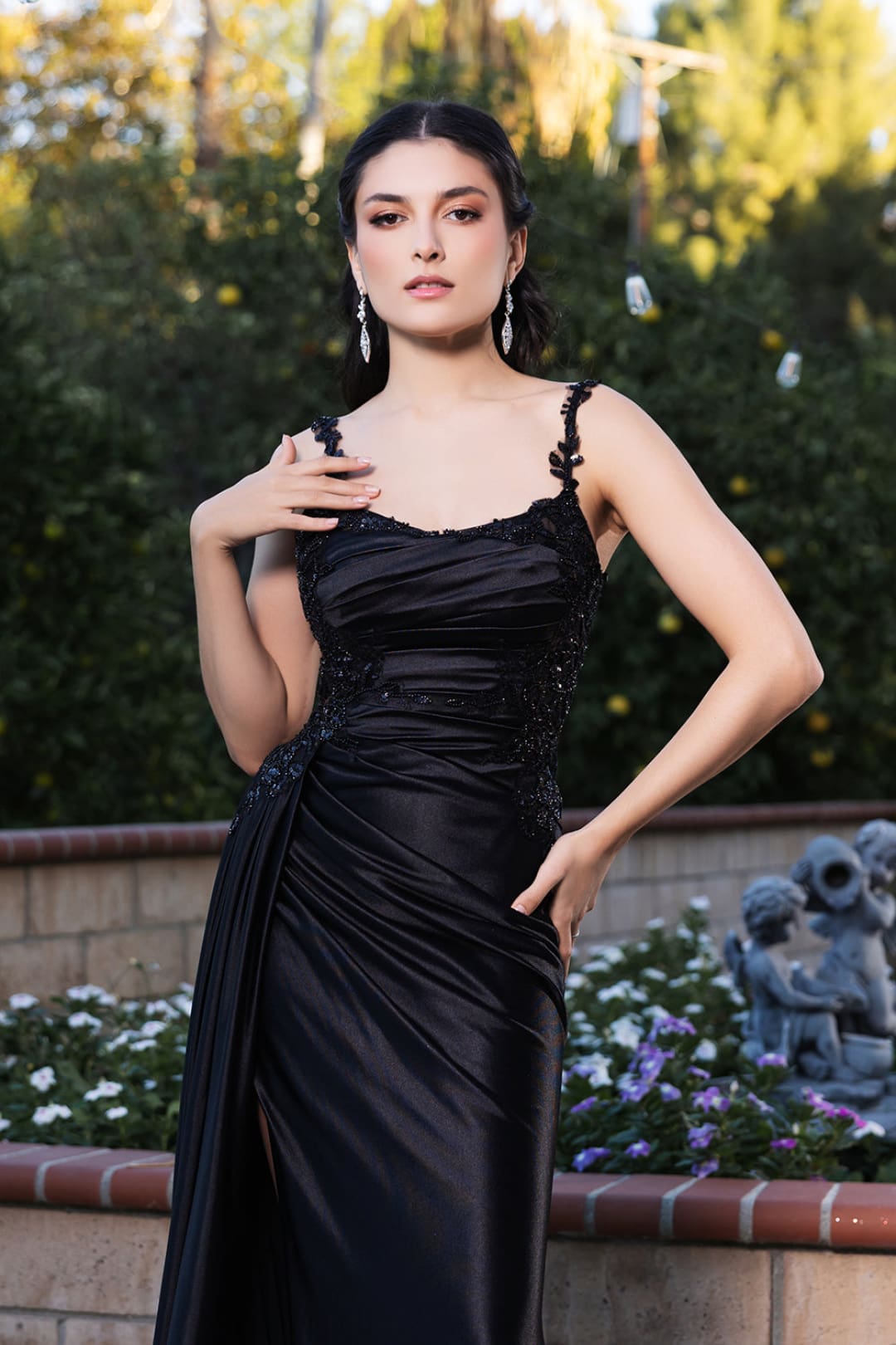 Prom Dress Square Neck Sleeveless Gala Gown By May Queen MQ2145 - Dress