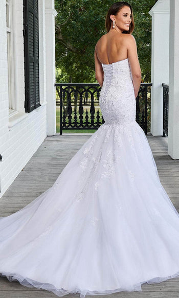 Rachel Allan 6207 Beaded Lace Tulle Mermaid Bridal Gown
