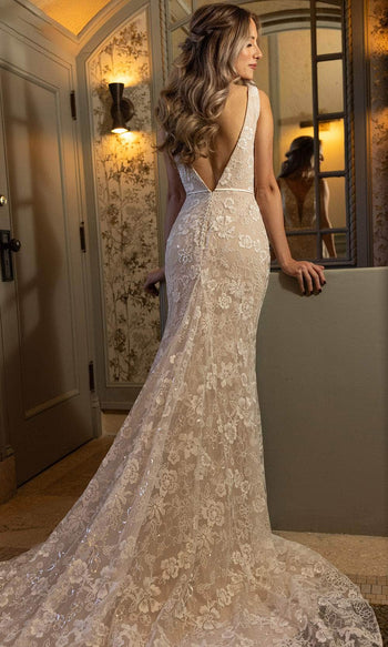 Rachel Allan RB2201 Romantic Floral Lace Bridal Gown