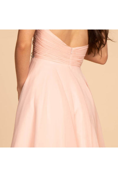 Ruched Strapless Sweetheart Short Dress by Elizabeth K GS1637 - Short Cocktail Dresses
