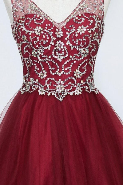 Ruffled Short V-Neck Tulle Dress by Calla Collection – KY72071