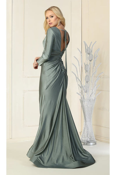 V- neckline Bodycon Gown