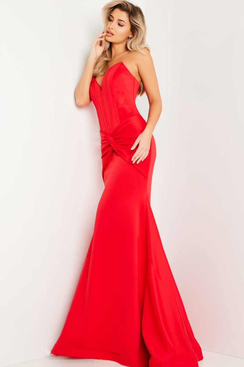 Strapless Corset Bodice Satin Mermaid Gown Azalea
