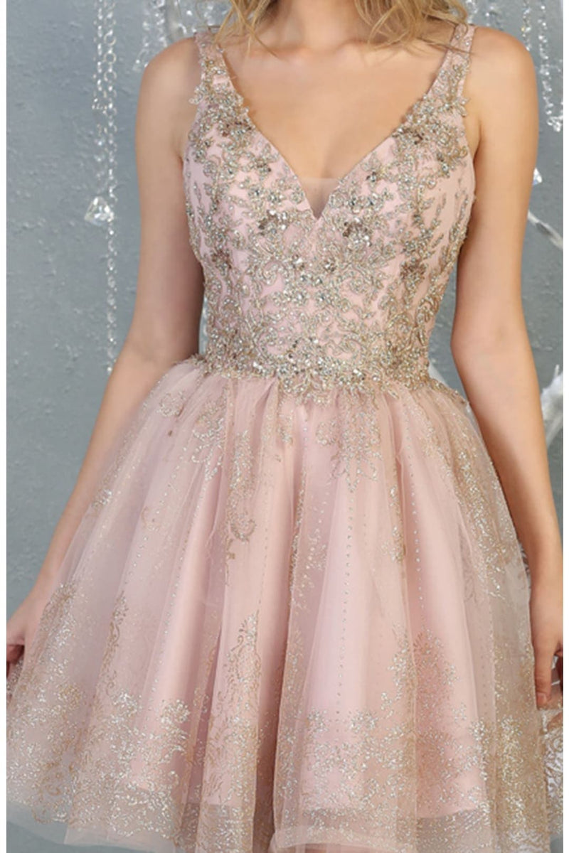 Dama MQ1414 Blush Quinceañera Dress