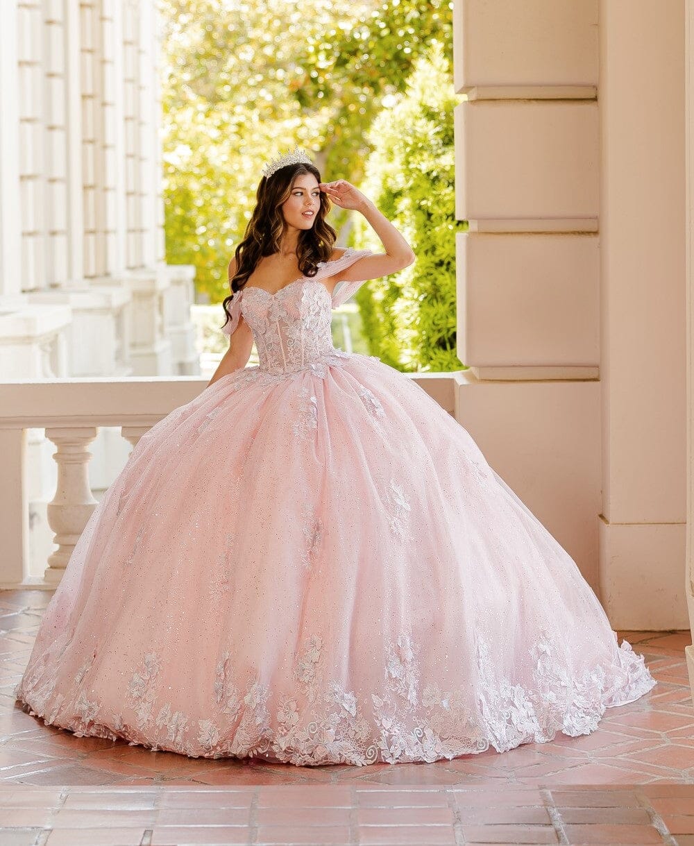 Sheer Corset Sweetheart Ball Gown by Bella Princess PQ1022
