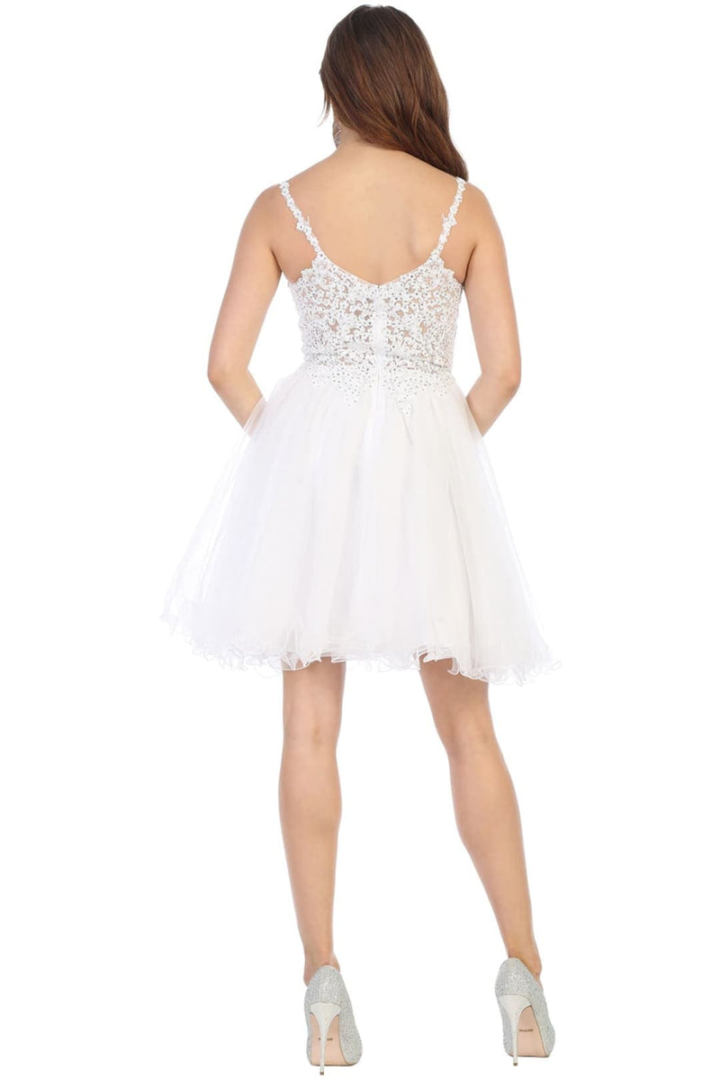 White Graduation Dress