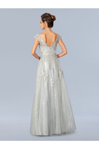 Stella Couture 24329 Long Formal Glitter Prom Dress - Formal Dresses