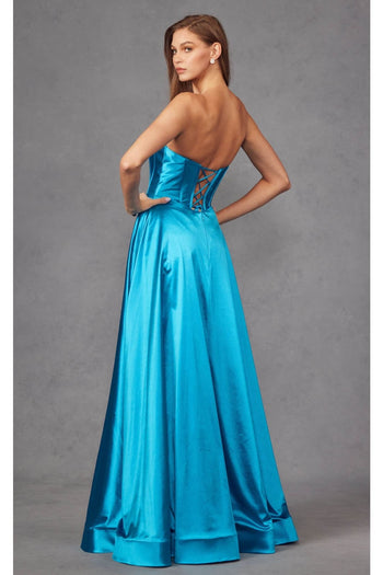 Strapless Embellished Prom Dress by Juliet JT2435A - Dress