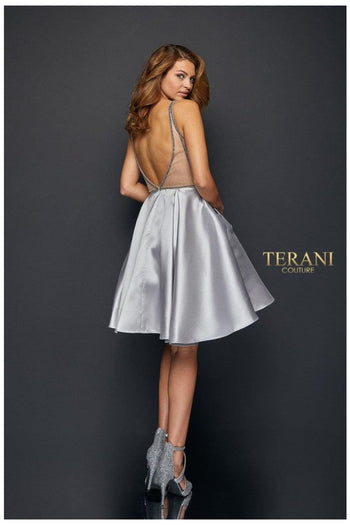 Terani Couture 1821H7771 Chic Short Cocktail Prom Dress